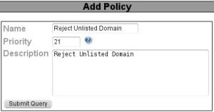 policyd-reject-unlisted-domain